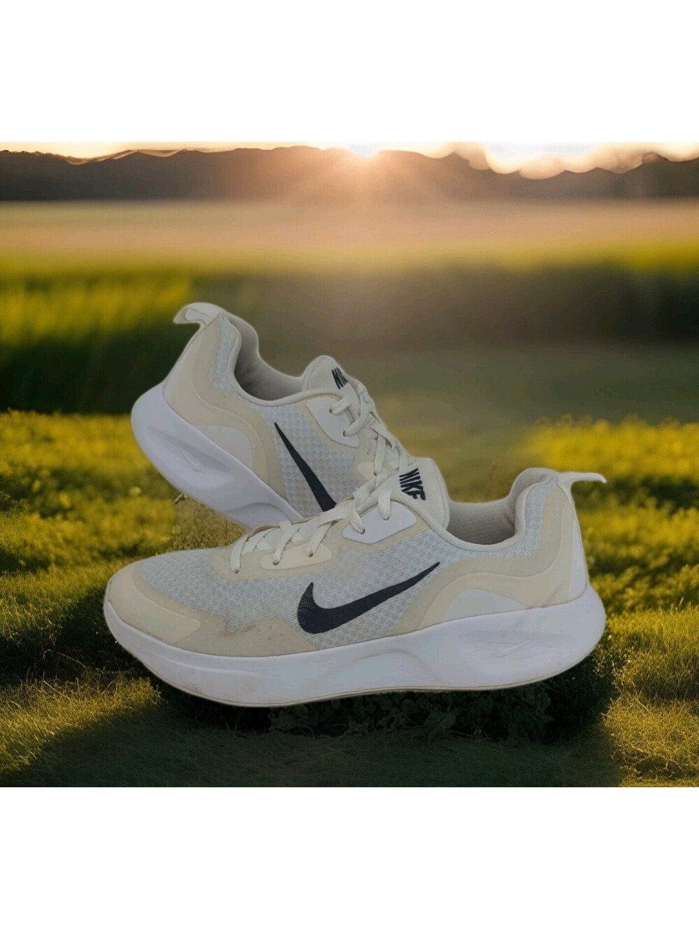 Nike Women 9 Wearallday Athletic Workout Running Training Shoes CJ1677-100 White